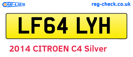 LF64LYH are the vehicle registration plates.