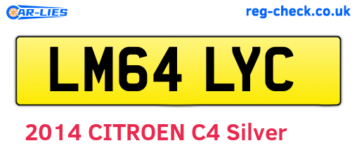 LM64LYC are the vehicle registration plates.