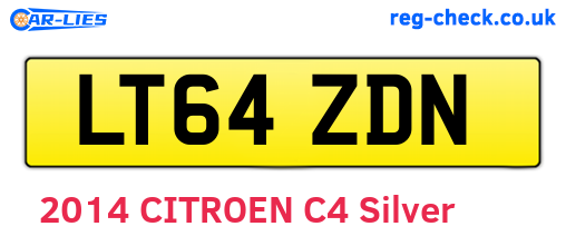 LT64ZDN are the vehicle registration plates.