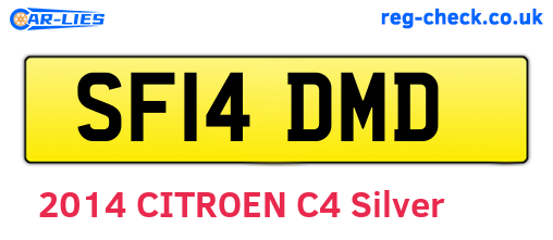 SF14DMD are the vehicle registration plates.