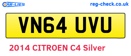VN64UVU are the vehicle registration plates.