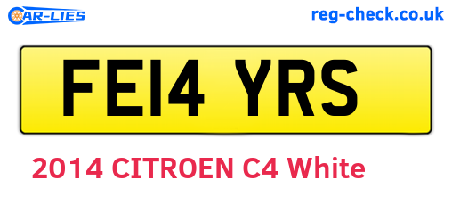 FE14YRS are the vehicle registration plates.