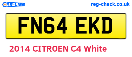 FN64EKD are the vehicle registration plates.