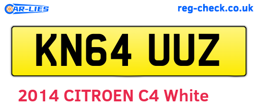 KN64UUZ are the vehicle registration plates.