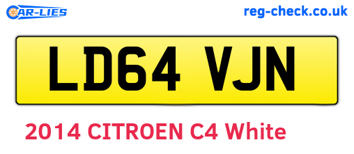 LD64VJN are the vehicle registration plates.