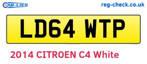 LD64WTP are the vehicle registration plates.