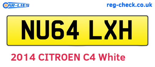 NU64LXH are the vehicle registration plates.