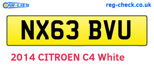 NX63BVU are the vehicle registration plates.