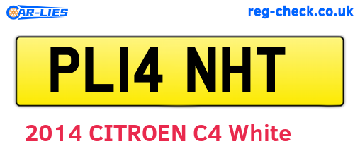PL14NHT are the vehicle registration plates.