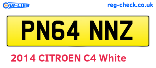 PN64NNZ are the vehicle registration plates.