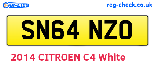 SN64NZO are the vehicle registration plates.