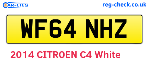 WF64NHZ are the vehicle registration plates.