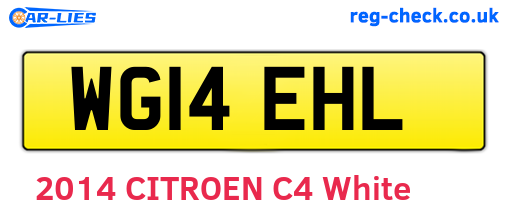 WG14EHL are the vehicle registration plates.