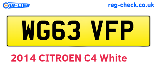 WG63VFP are the vehicle registration plates.