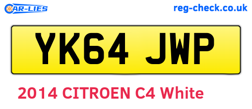YK64JWP are the vehicle registration plates.