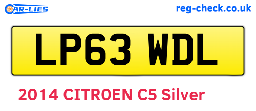 LP63WDL are the vehicle registration plates.