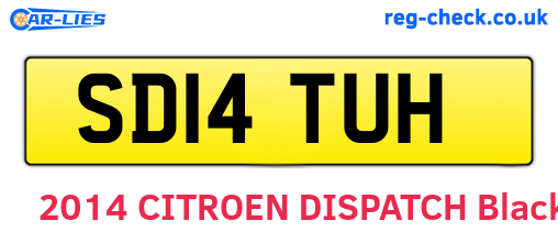 SD14TUH are the vehicle registration plates.