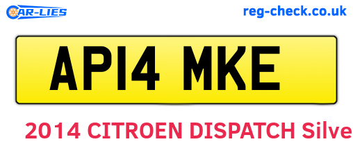 AP14MKE are the vehicle registration plates.
