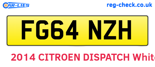 FG64NZH are the vehicle registration plates.