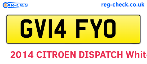 GV14FYO are the vehicle registration plates.