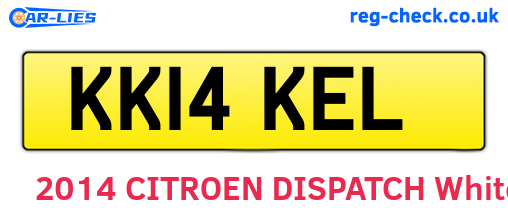 KK14KEL are the vehicle registration plates.