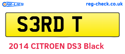 S3RDT are the vehicle registration plates.