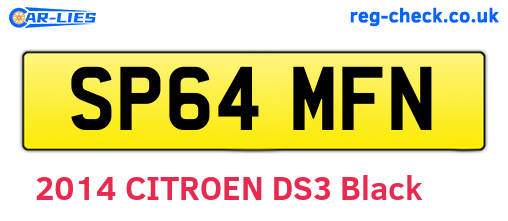 SP64MFN are the vehicle registration plates.