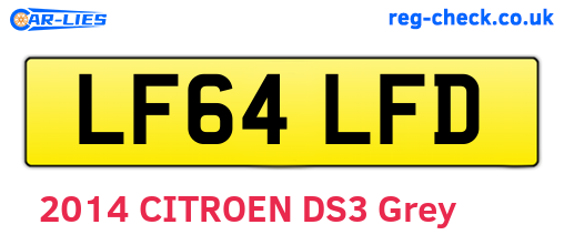 LF64LFD are the vehicle registration plates.
