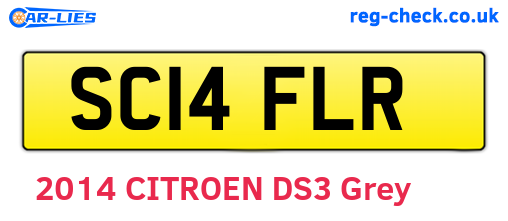 SC14FLR are the vehicle registration plates.