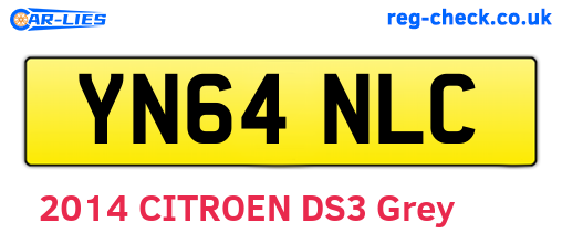 YN64NLC are the vehicle registration plates.