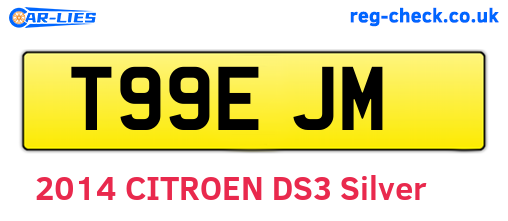T99EJM are the vehicle registration plates.