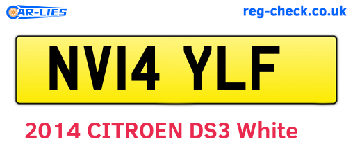 NV14YLF are the vehicle registration plates.