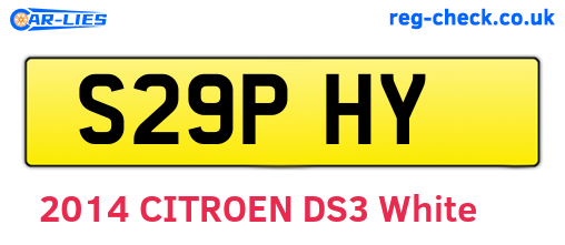 S29PHY are the vehicle registration plates.