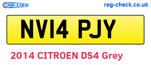 NV14PJY are the vehicle registration plates.
