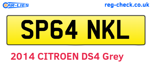 SP64NKL are the vehicle registration plates.