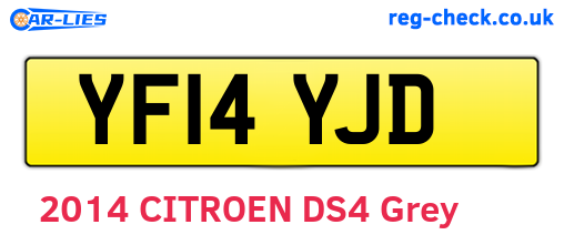 YF14YJD are the vehicle registration plates.