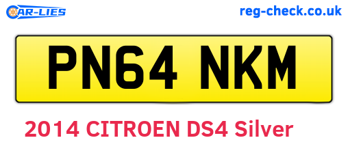 PN64NKM are the vehicle registration plates.