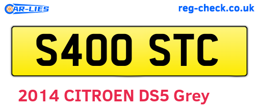 S400STC are the vehicle registration plates.