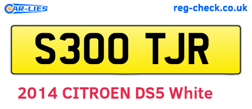 S300TJR are the vehicle registration plates.