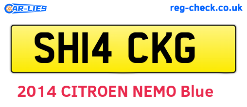 SH14CKG are the vehicle registration plates.