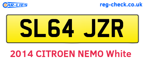 SL64JZR are the vehicle registration plates.