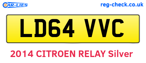 LD64VVC are the vehicle registration plates.