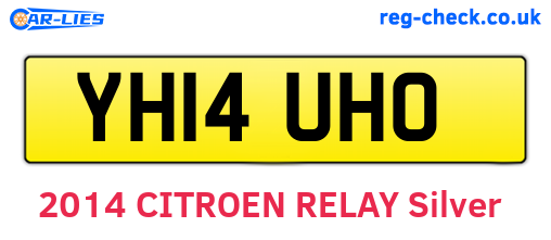 YH14UHO are the vehicle registration plates.