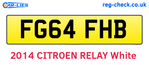 FG64FHB are the vehicle registration plates.