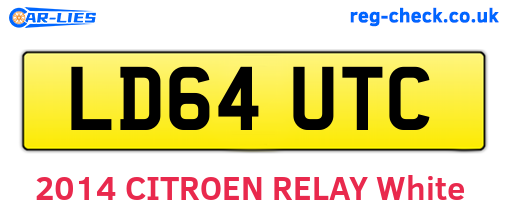 LD64UTC are the vehicle registration plates.