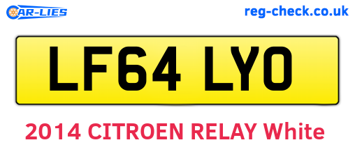 LF64LYO are the vehicle registration plates.