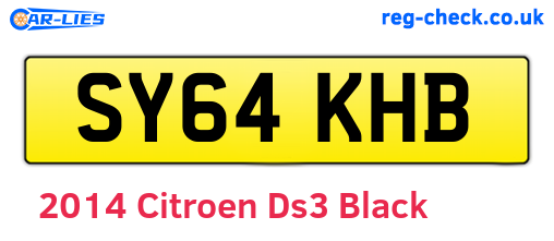 Black 2014 Citroen Ds3 (SY64KHB)
