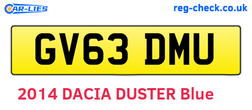 GV63DMU are the vehicle registration plates.