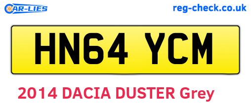 HN64YCM are the vehicle registration plates.