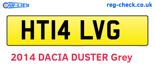 HT14LVG are the vehicle registration plates.